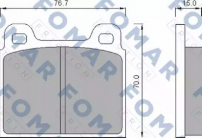 FOMAR FRICTION fo463281 -  Комплект тормозных колодок, дисковый тормоз